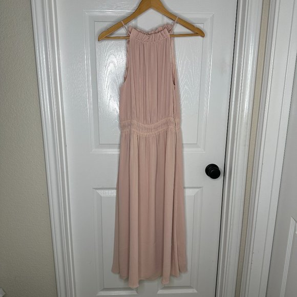WOMEN'S H&M HALTER PINK DRESS US SIZE S - Picture 1 of 10